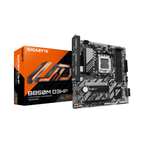 לוח אם Gigabyte B850M D3HP 1.2 mATX DDR5 AM5 1GbE Lan USB-C